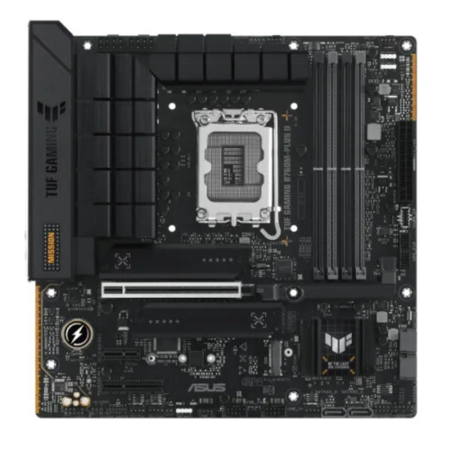 ASUS TUF GAMING B760M-PLUS II, INTEL B760 CHIPSET, LGA1700 MOTHERBOARD