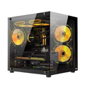 OVO 5X ARGB M-ATX F280B (BALCK) ICE COOL GAMING COMPUTER CASE